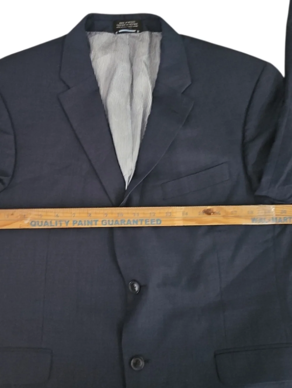 Tommy Hilfiger Wool Blazer 42S Navy 2 Button Tailored Classic Jacket